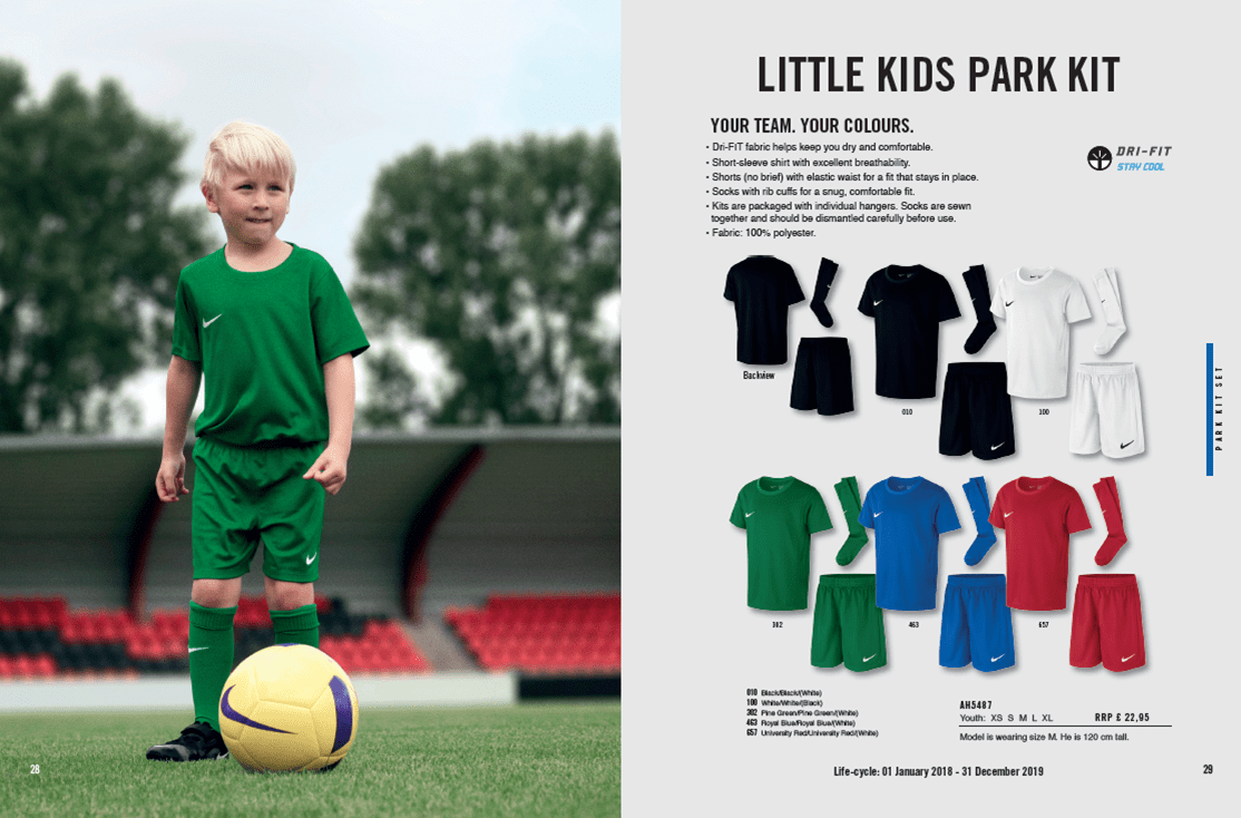 nike soccer catalog 2018